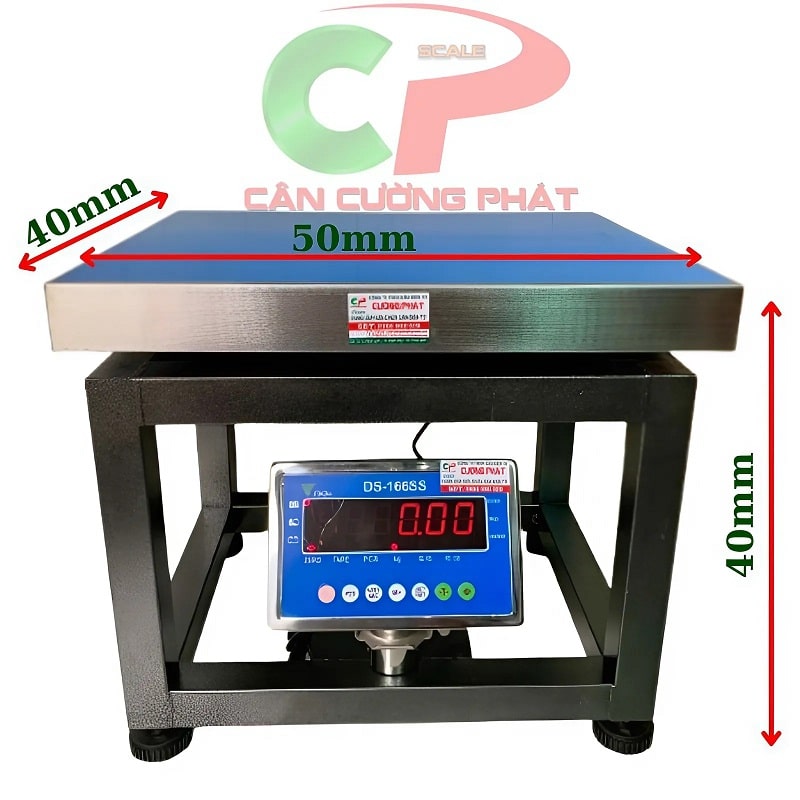 Kích thước cân ghế điện tử DS166SS RED