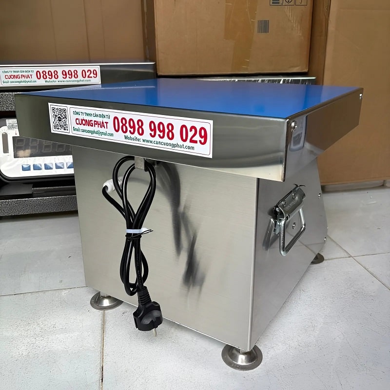 Cân ghế hộp inox chống nước DS166SS thiết kế tay cầm 2 bên
