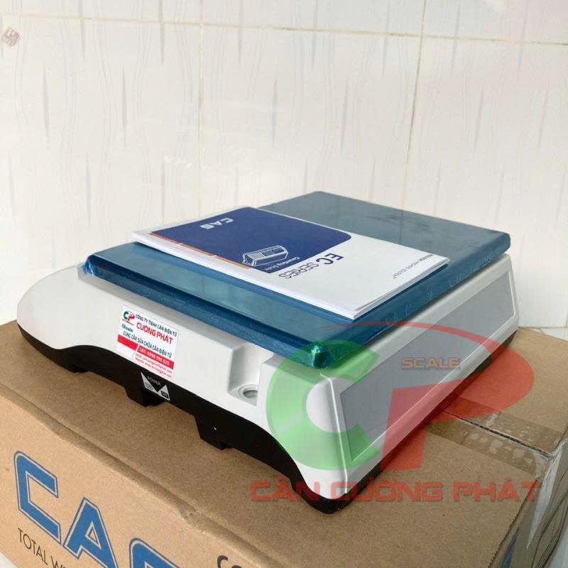 Mặt sau cân điện tử đếm mẫu CAS EC