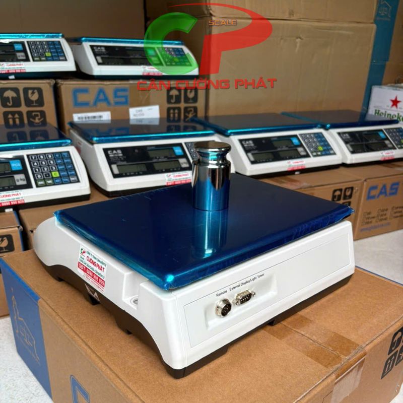 Mặt sau cân điện tử đếm mẫu CAS EC-II 3kg